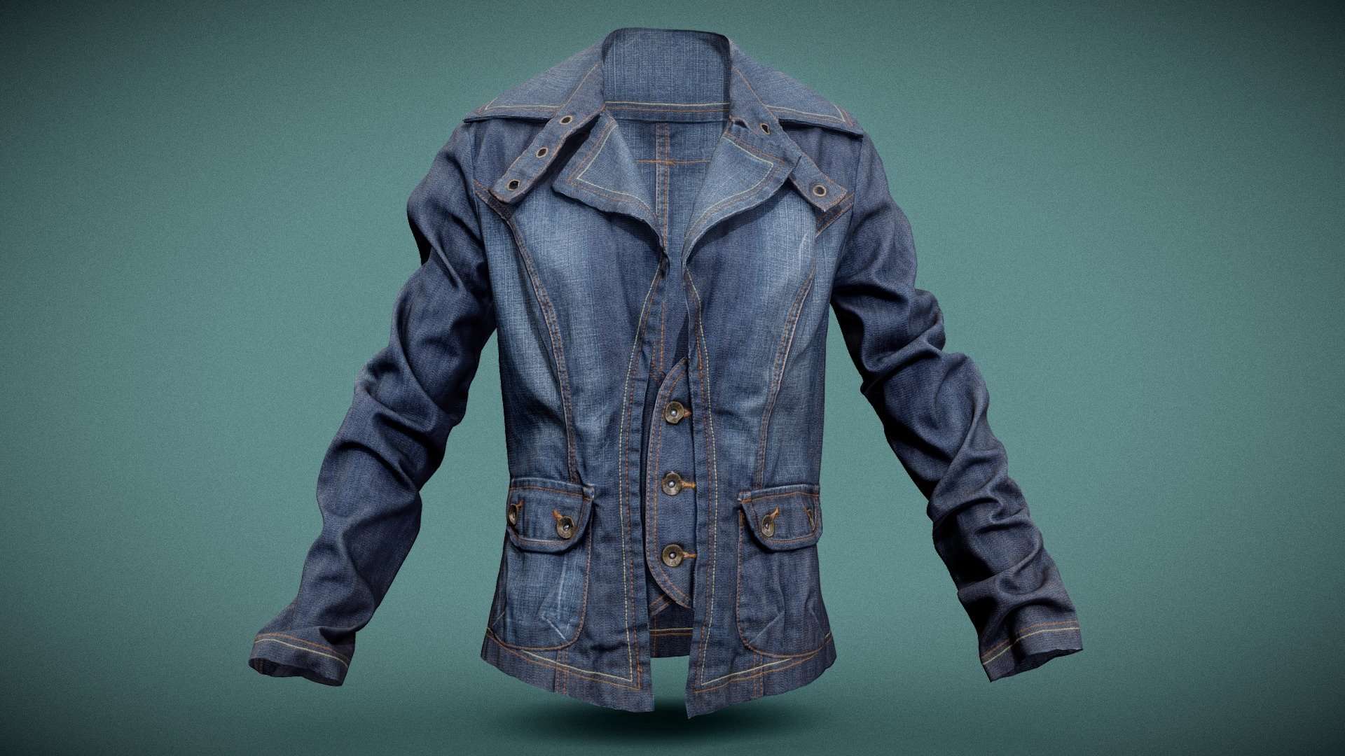 Jeans Jacket Stylish Decorated