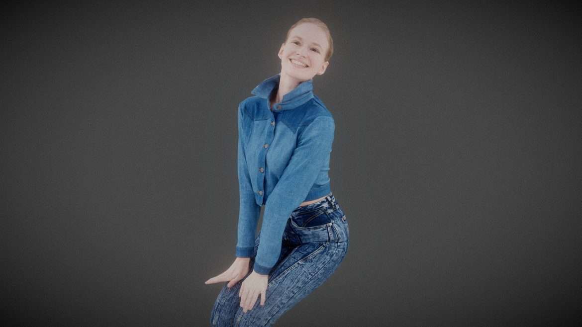jeans pants 020 3d model