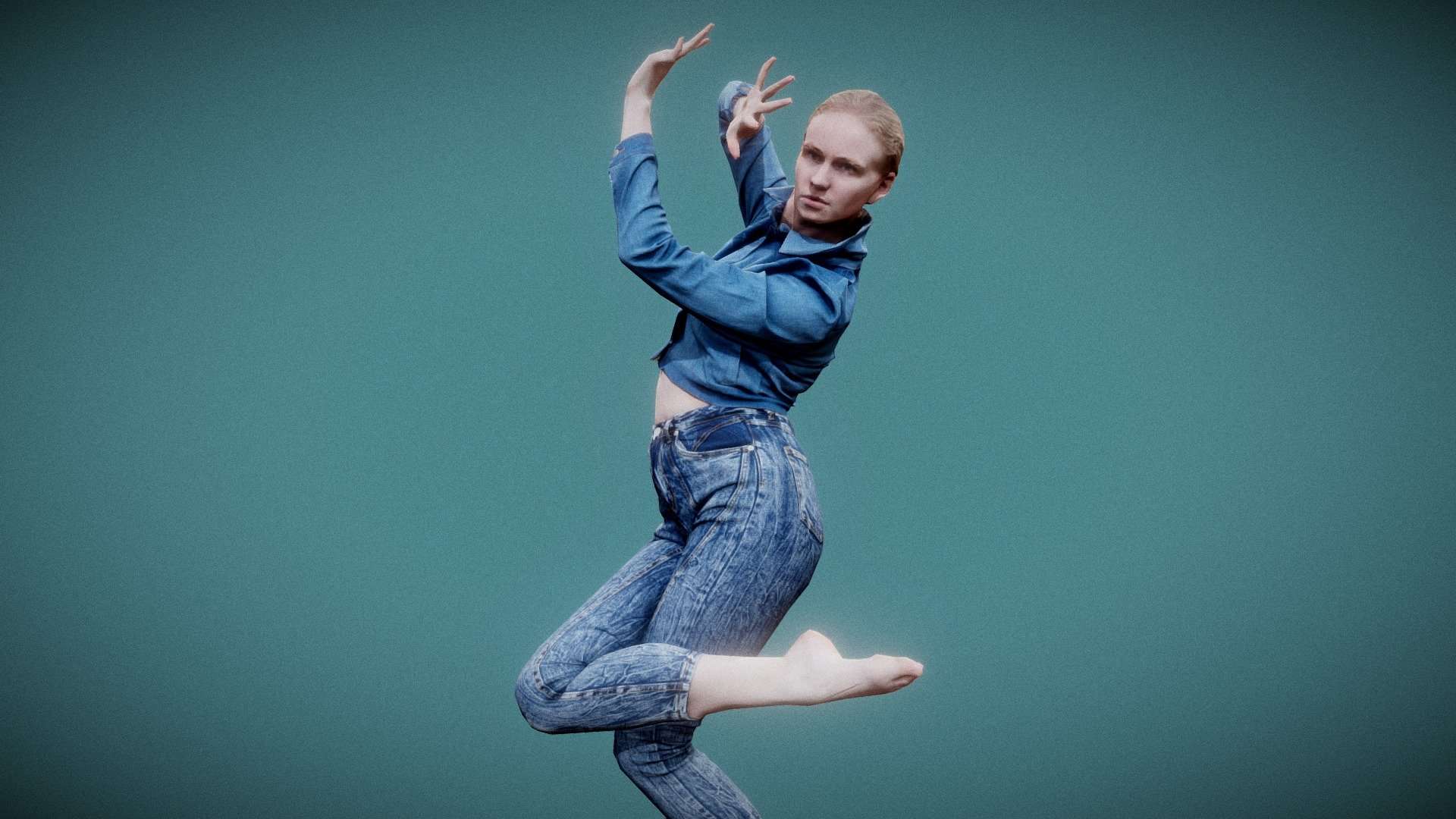 Jeans Pants Girl Dancing