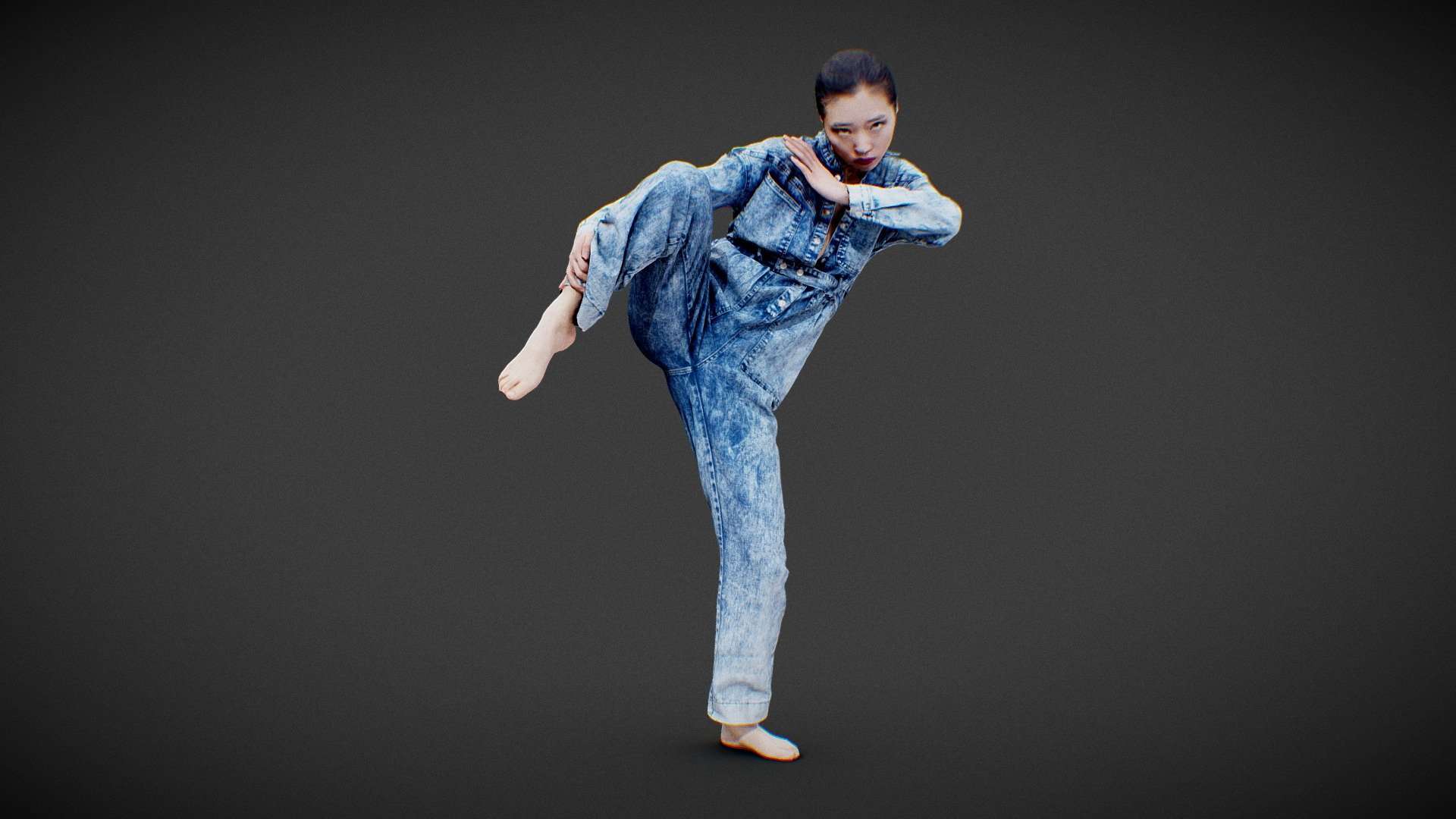 Jeans Salopet Asian Model