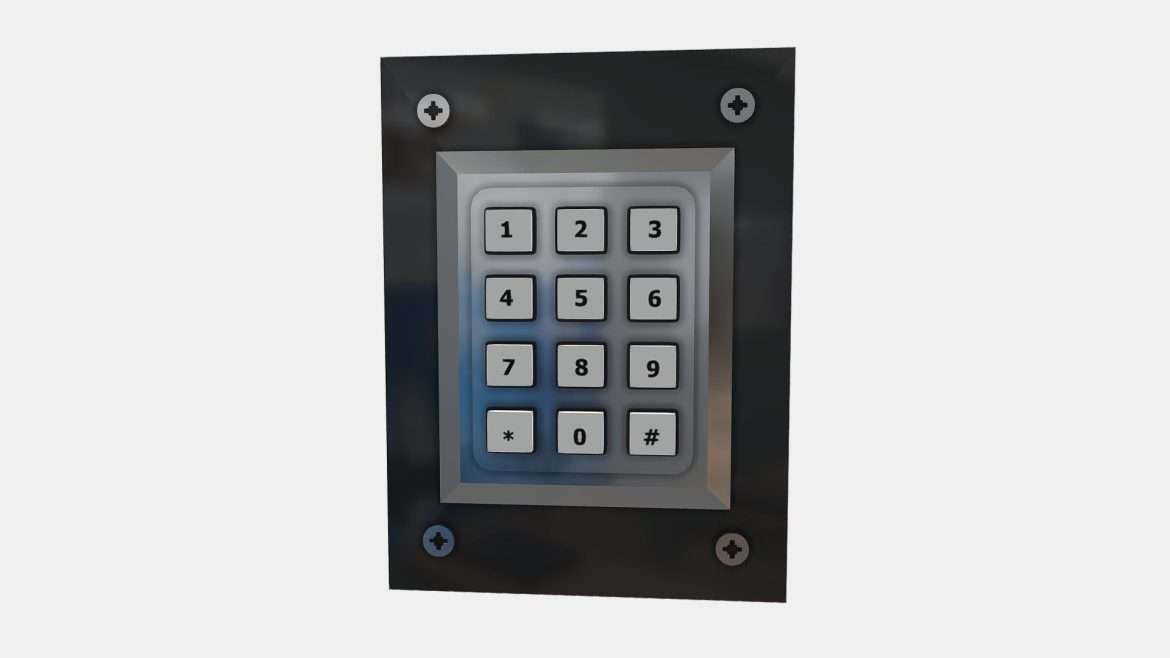 keypad 3d model