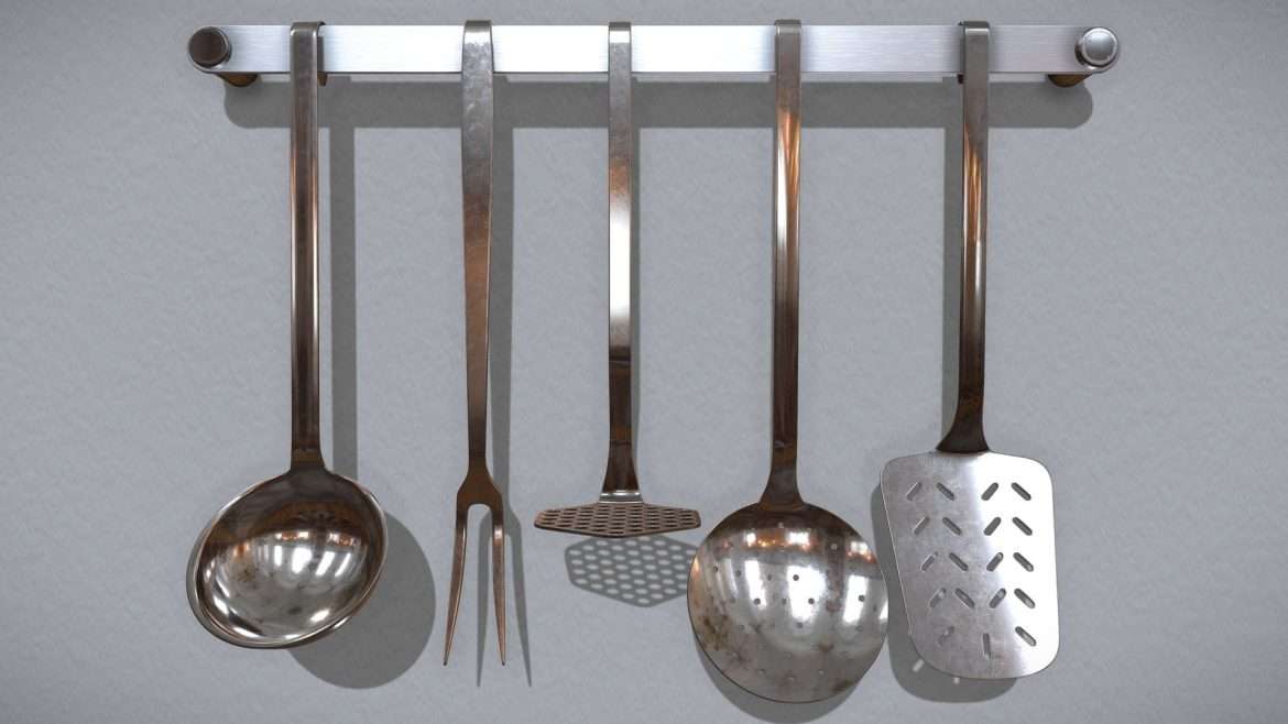 kitchen utensils 3d model