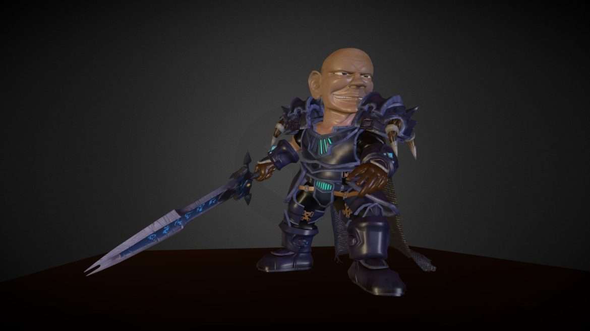 kokusho the deathknight 3d model