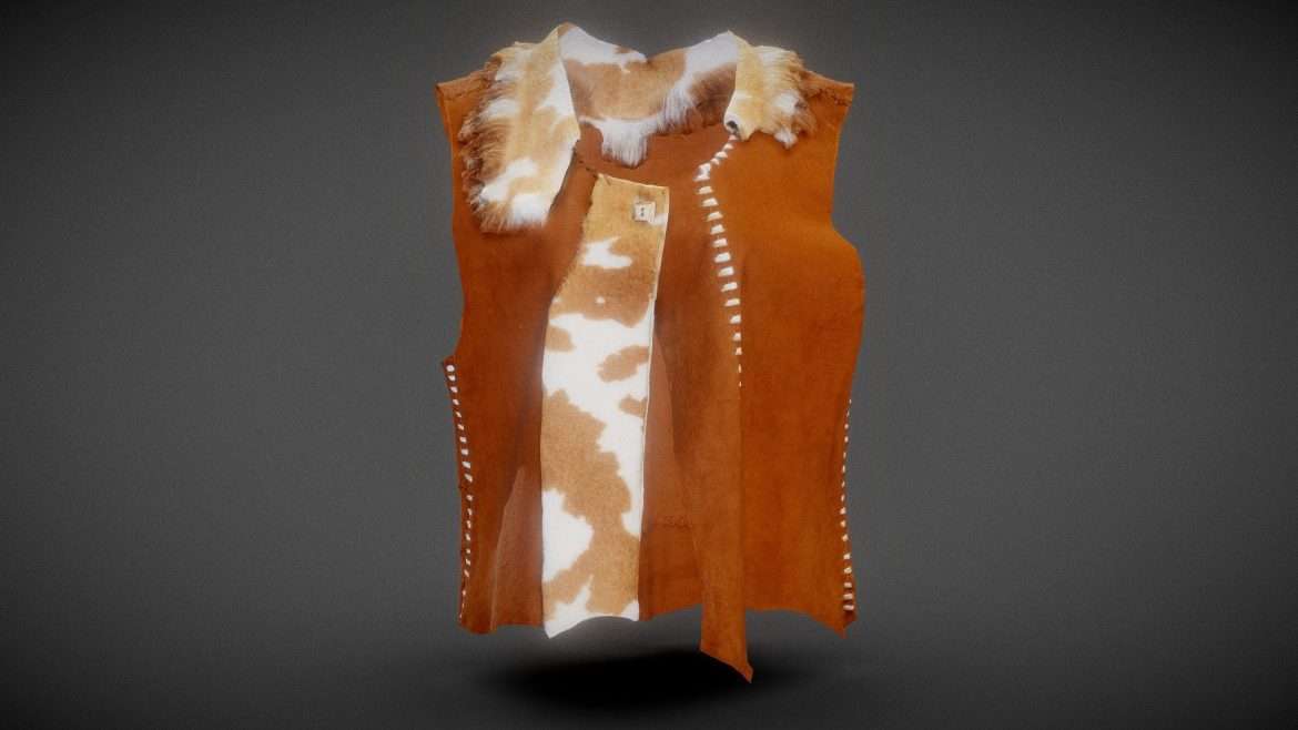 leather native american jacket 3d model