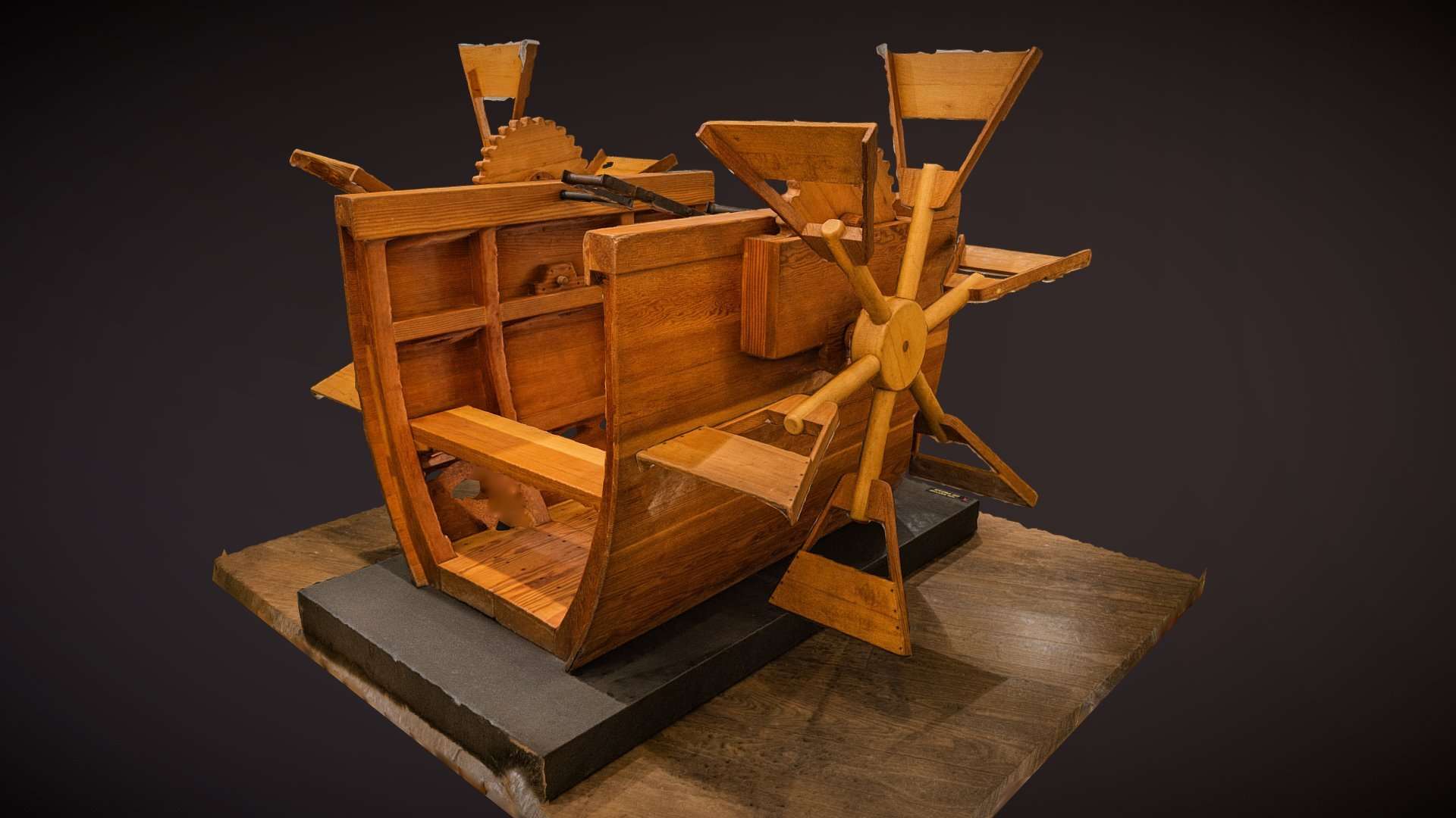 Leonardo da Vinci Peddle Boat scan