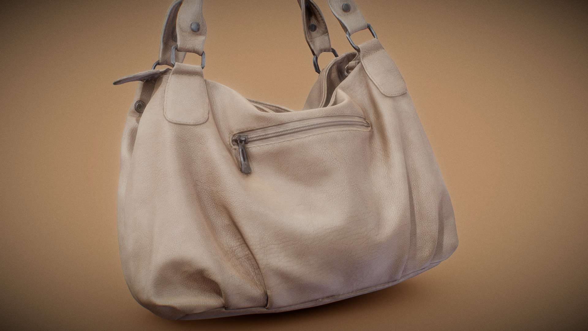 Light Brown Leather Handbag