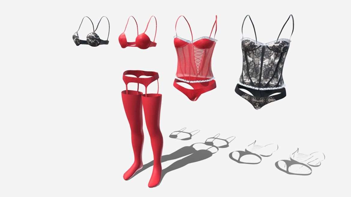 lingerie 3d model