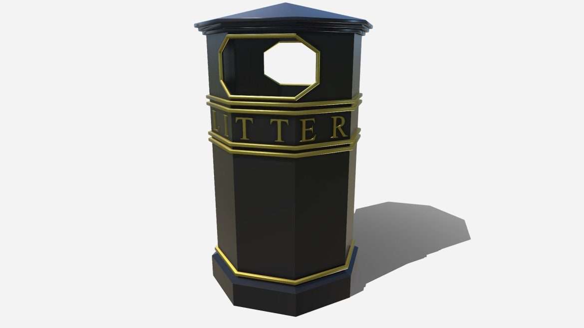 litter bin 3d model