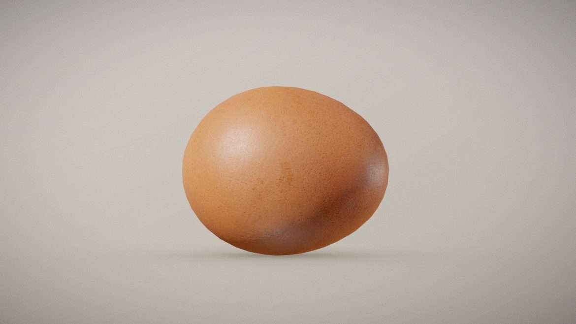 lolek the brown egg 3d model