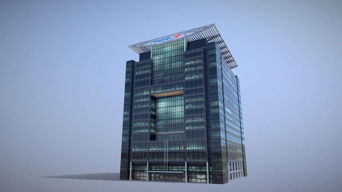 london 5 canada square 3d model