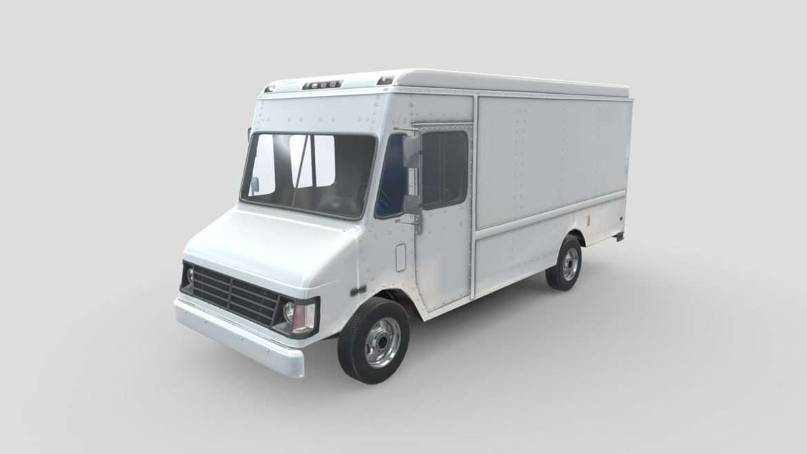 low poly car chevrolet p30 1995 3d model