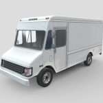 low poly car chevrolet p30 1995 3d model