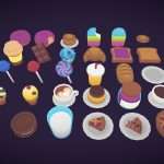 Low Poly Desserts