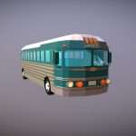 Low Poly Intercity Bus