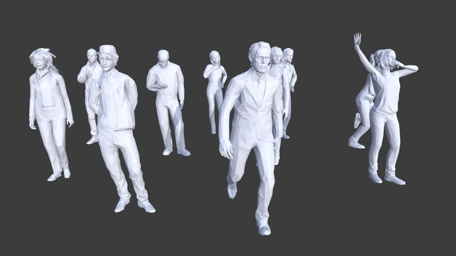 Low Poly People Collection 11