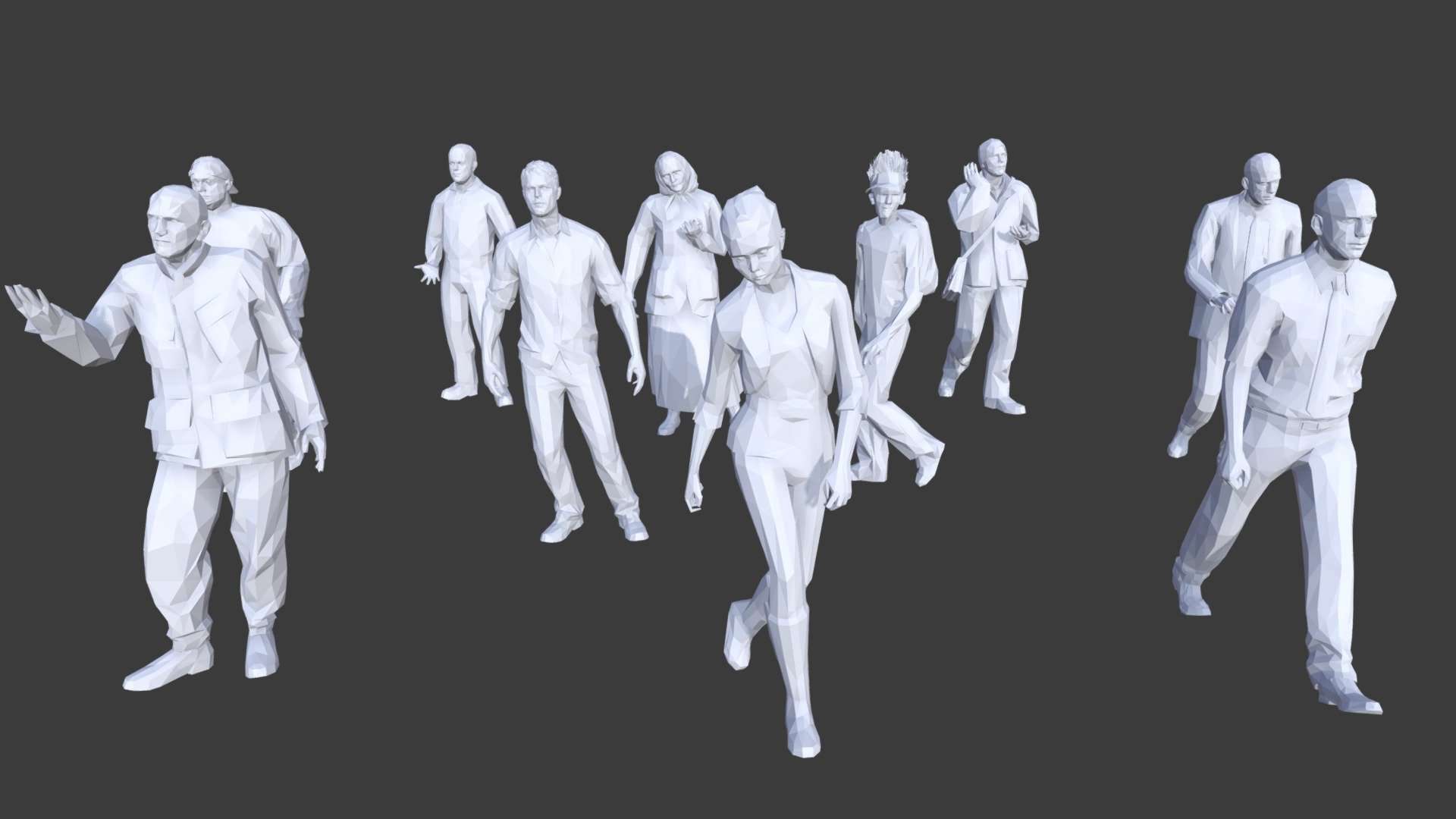 Low Poly People Collection 14