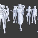 Low Poly People Collection 4