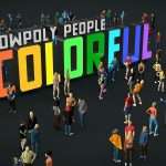 lowpoly people colorful 3d model
