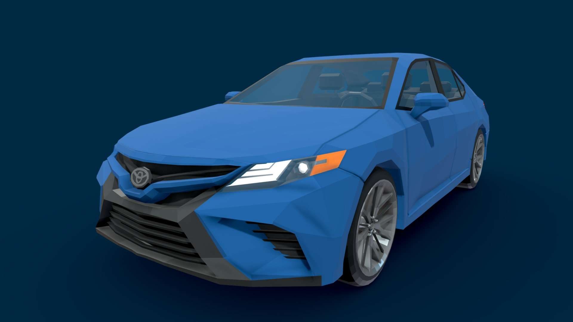 Lowpoly Toyota Camry 2018