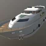 luxury yacht 3d model