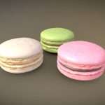 macarons low poly 3d model