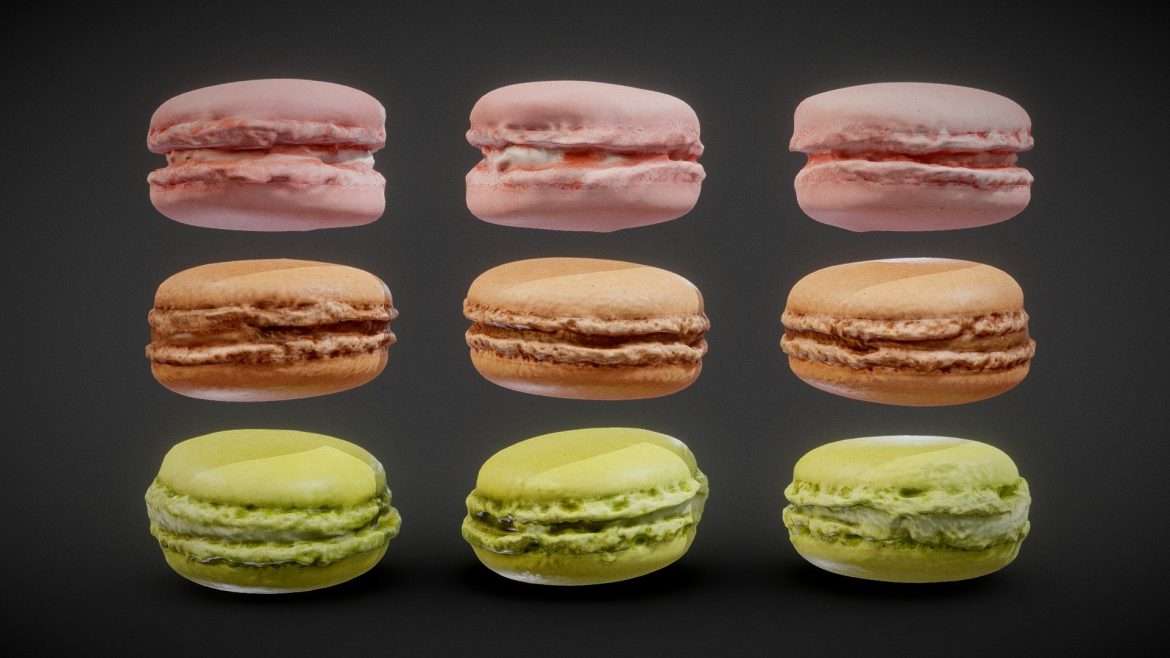 macarons 3d model