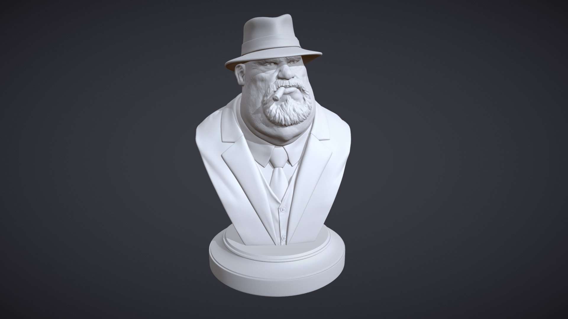 Mafia Boss Var A – 3D Print Ready