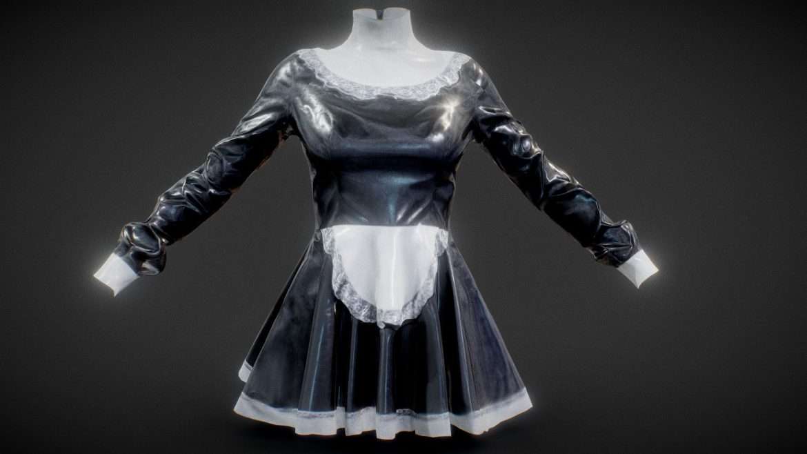 maid dress 3d model