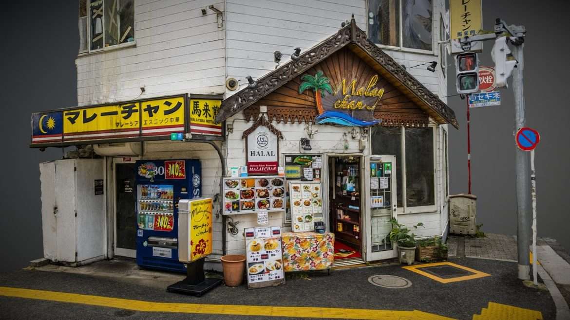 malaysian restaurant at ikebukuro photogrammetry 3d model