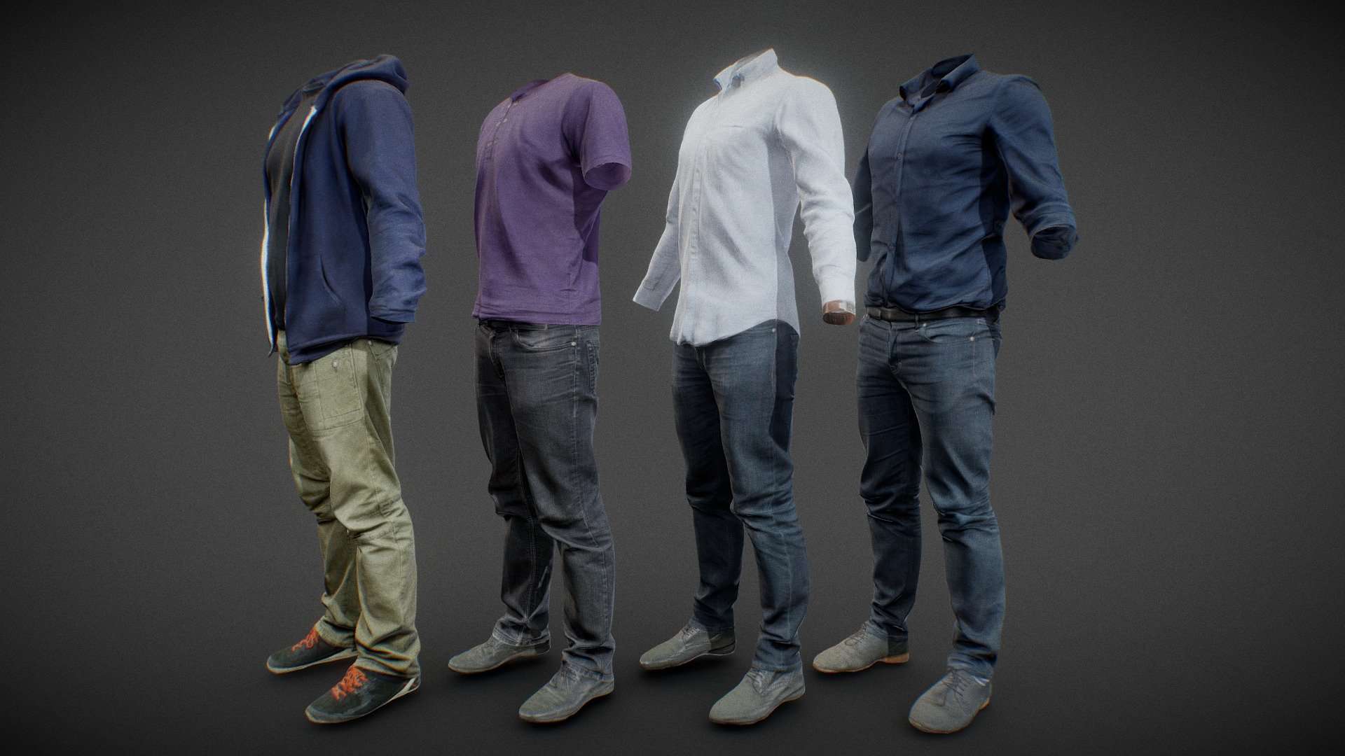 Male Clothing Collection V4