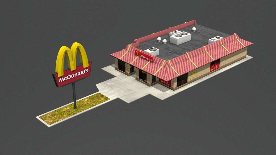 mcdonalds 3d model