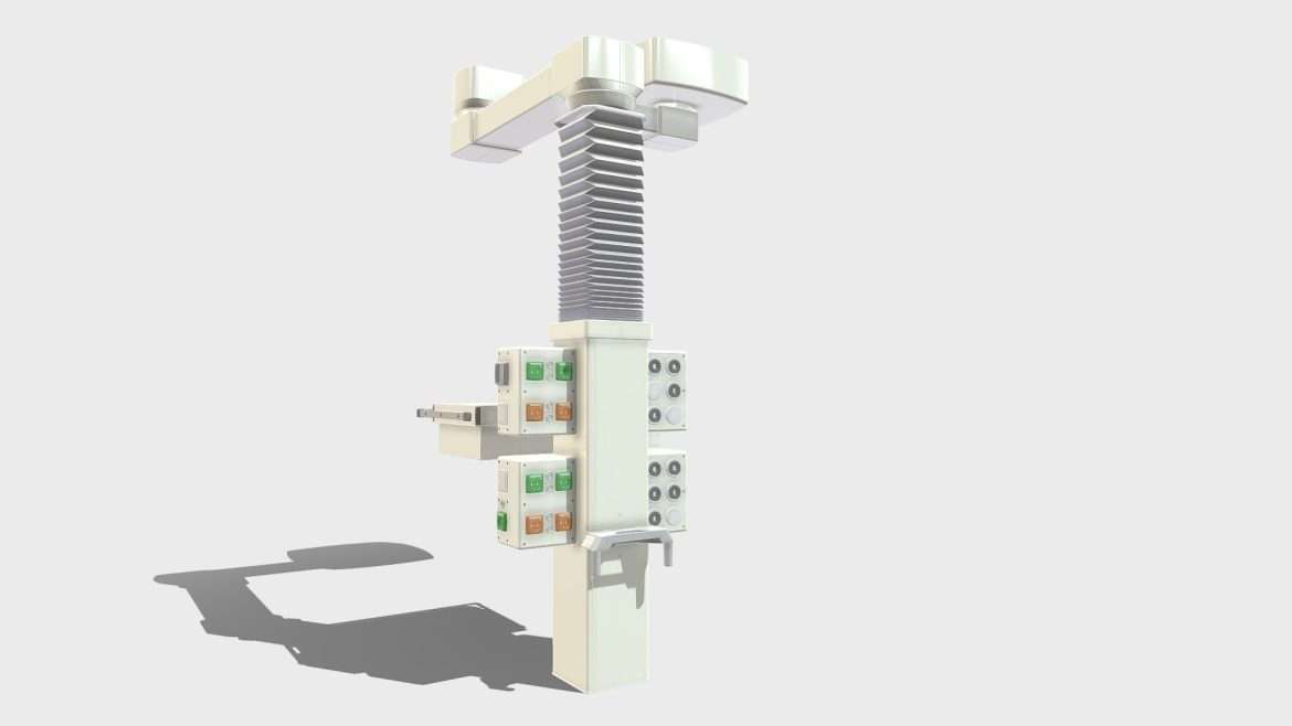 medical tray boom 3d model