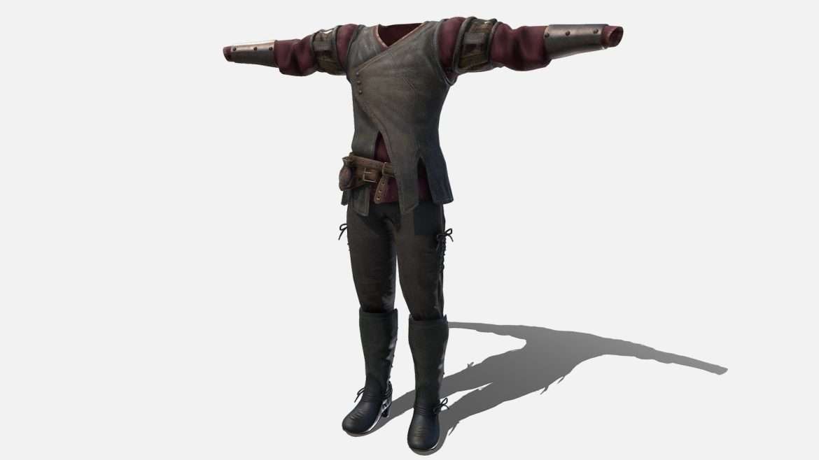 medieval clothing 3d model