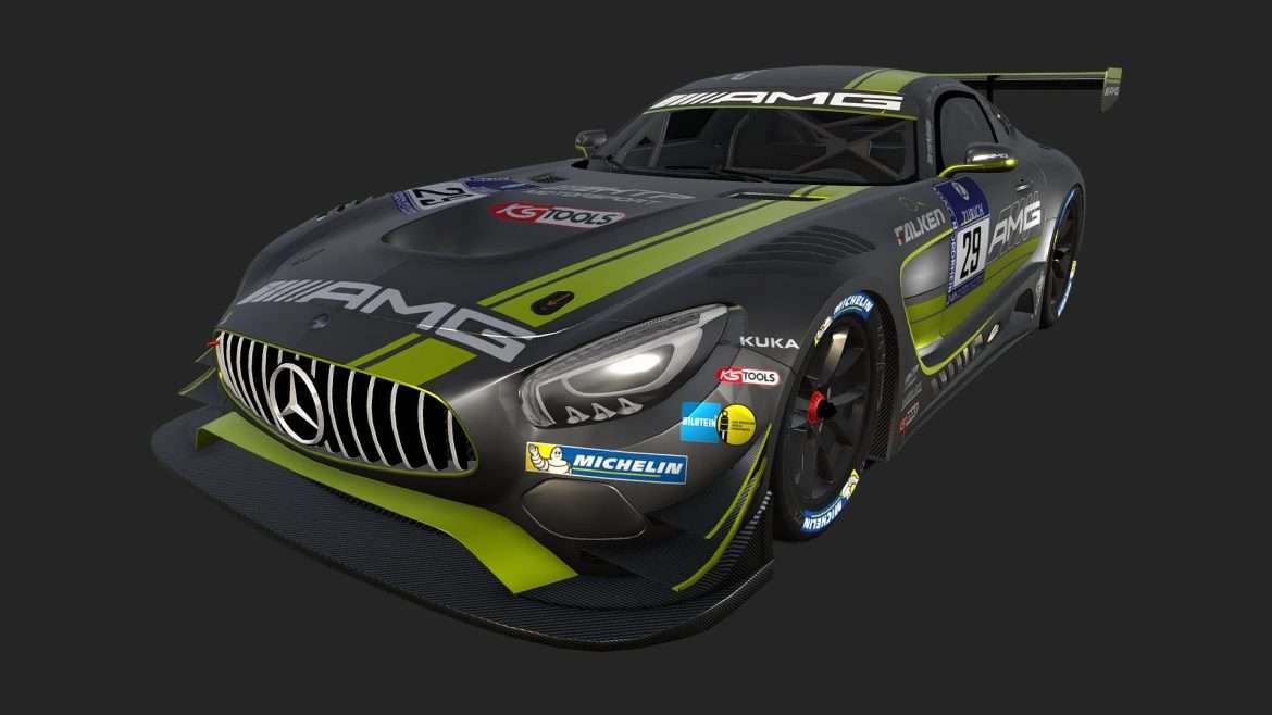 mercedes benz amg gt3 3d model