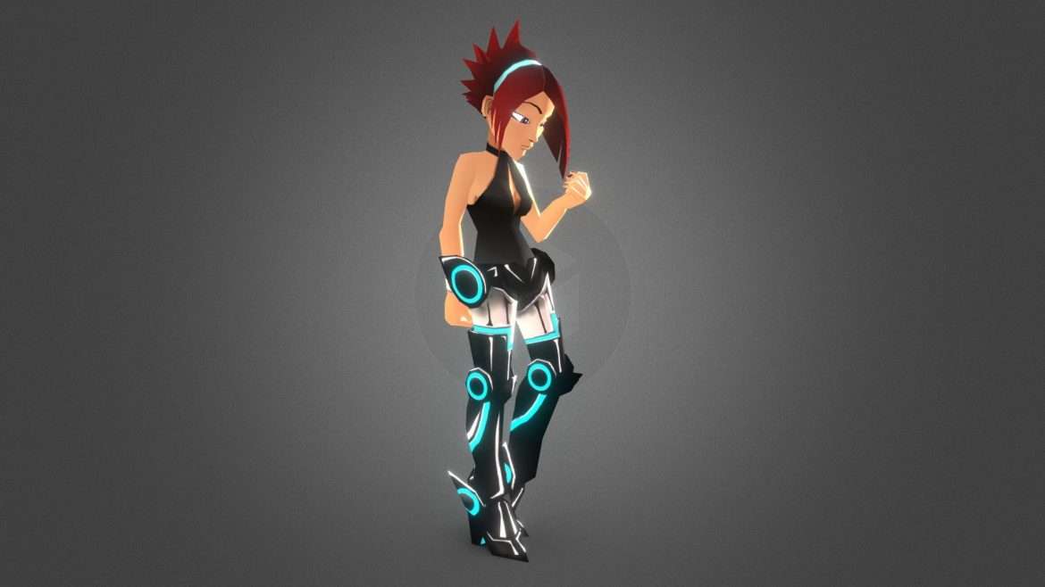 miel from run dash spike 3d model