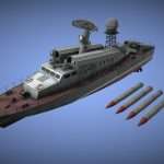 missile boat 3d model