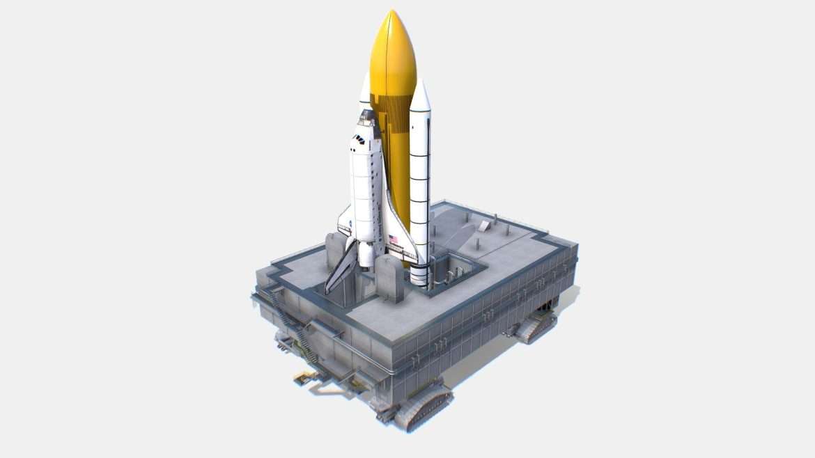 nasa launch pad 3d model