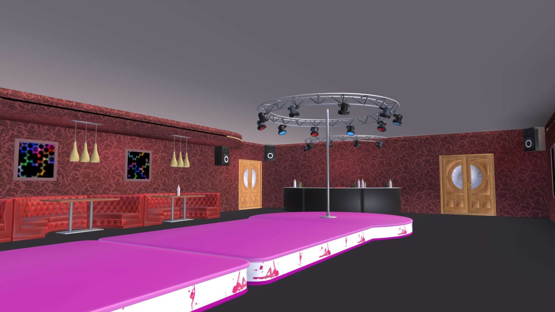 Nightclub – interior and props