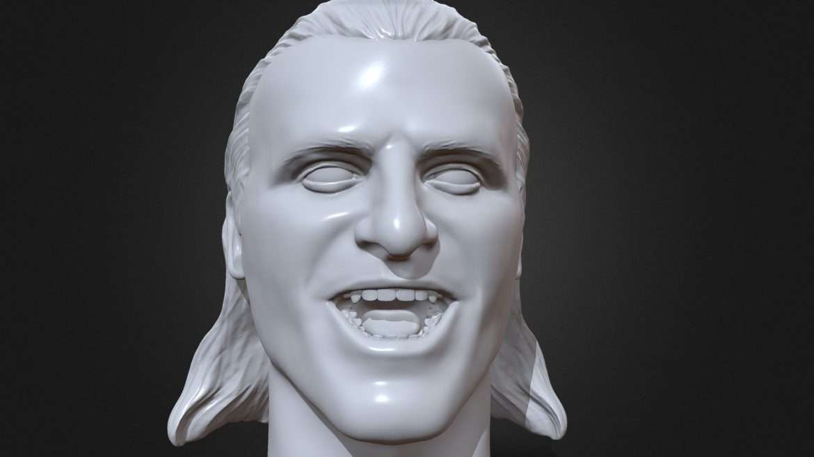 owen hart 3d printable portrait sculpture 3d model