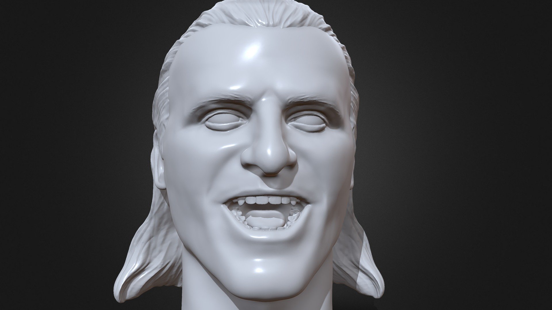 Owen Hart 3D printable portrait sculpture