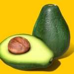 photorealistic realtime avocado 3d model
