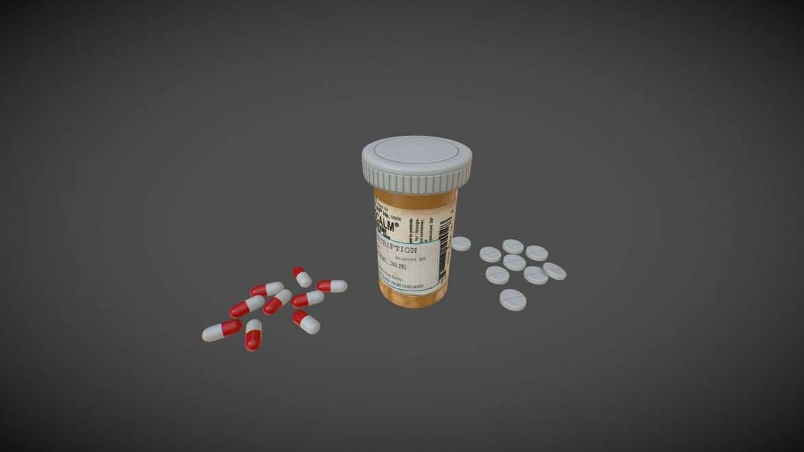 pills bottle 3d model