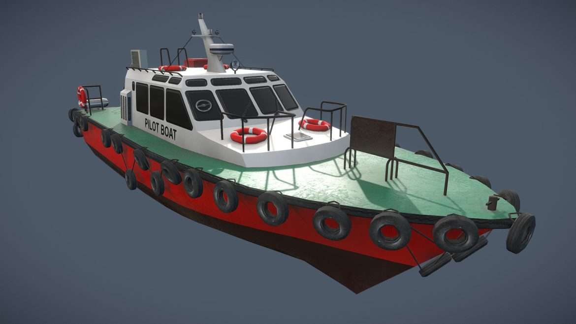 pilot boat 3d model
