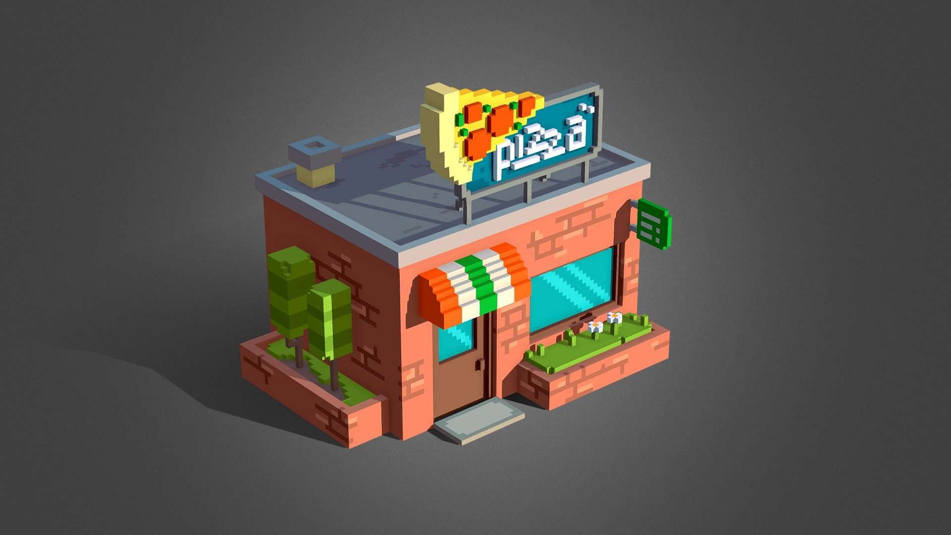Pizza Time +Voxel File