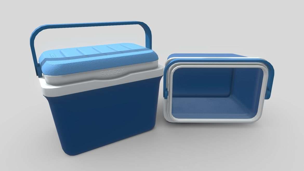 plastic cooler clean updated for 2021 3d model