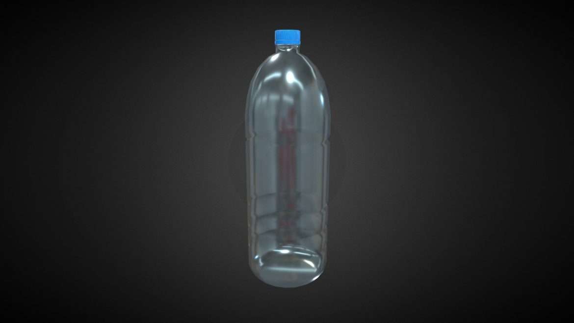 plastic water bottle 3d model