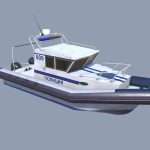 police boat strij 4 4 3d model