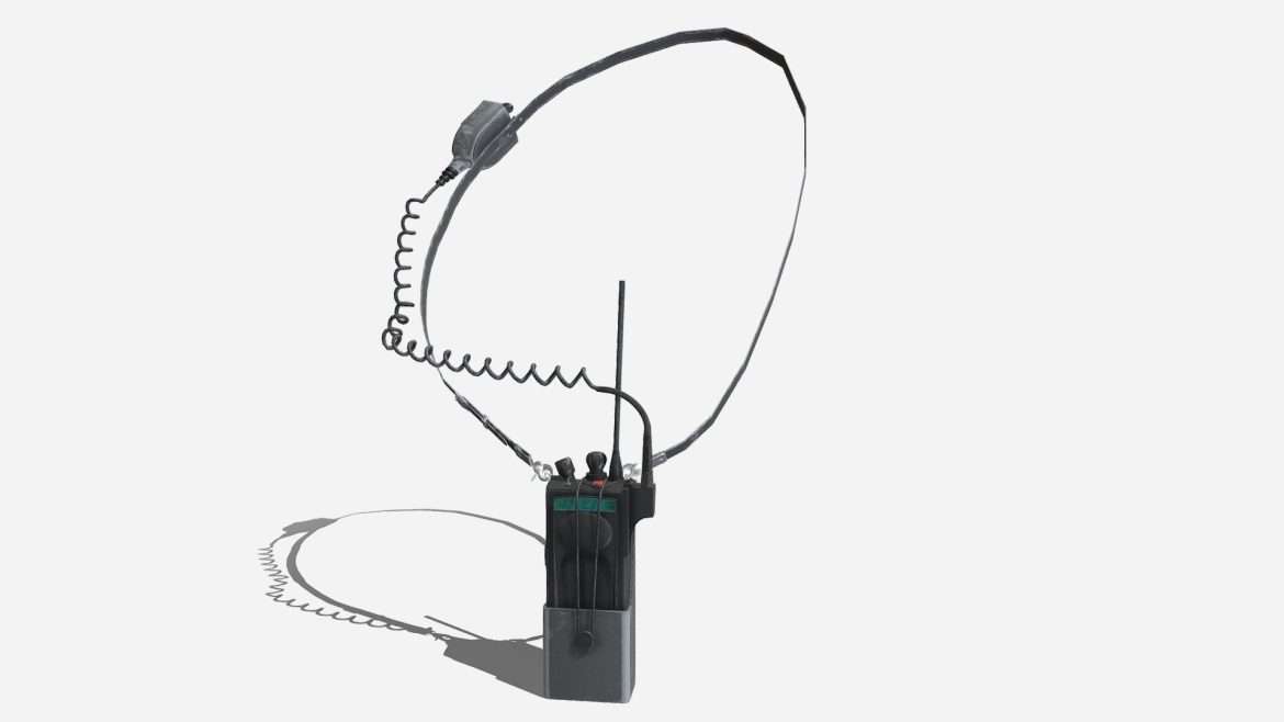 police walkie 3d model
