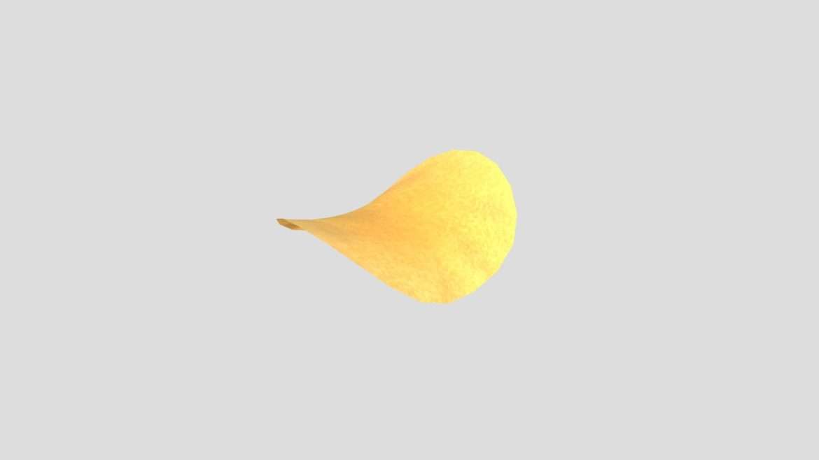 potato chip 3d model