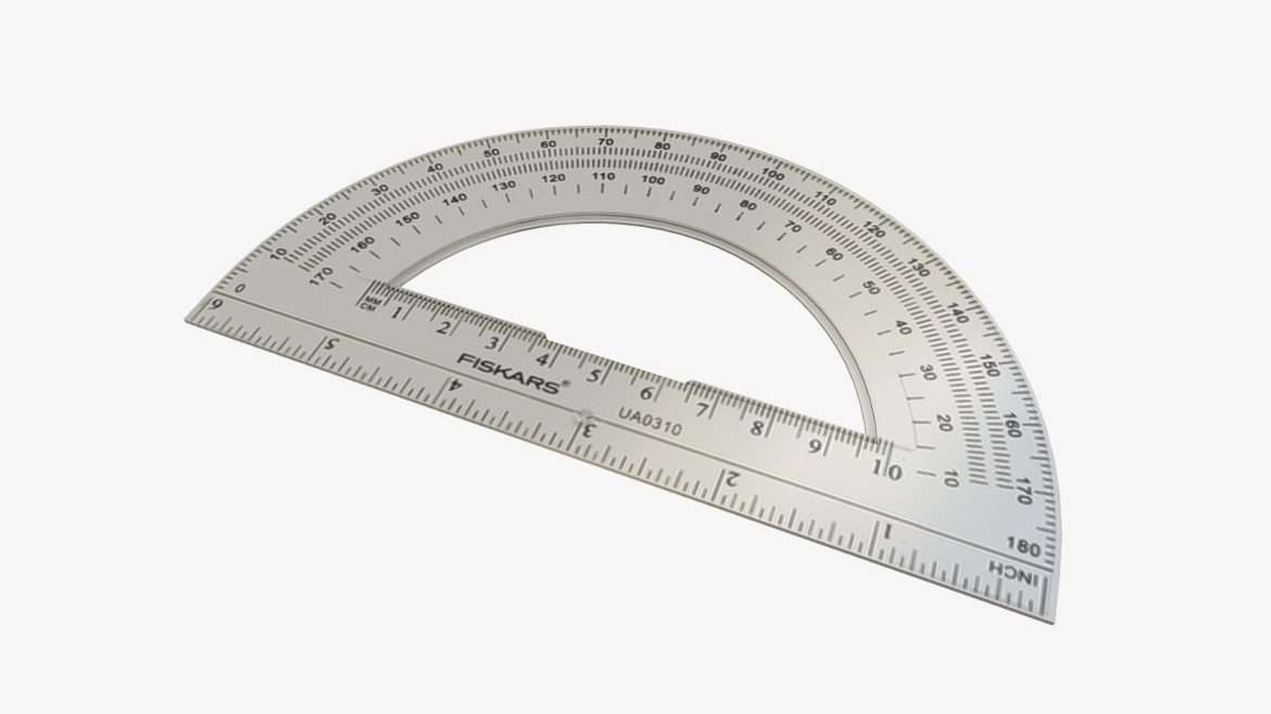 protractor 3d model